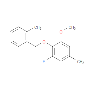 1-fluoro-3-methoxy-5-methyl-2-((2-methylbenzyl)oxy)benzene