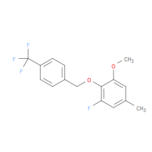 1-fluoro-3-methoxy-5-methyl-2-((4-(trifluoromethyl)benzyl)oxy)benzene