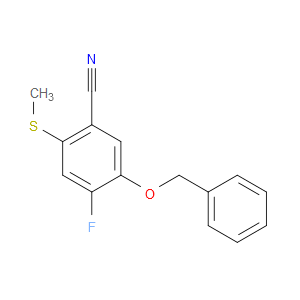 5-(benzyloxy)-4-fluoro-2-(methylthio)benzonitrile