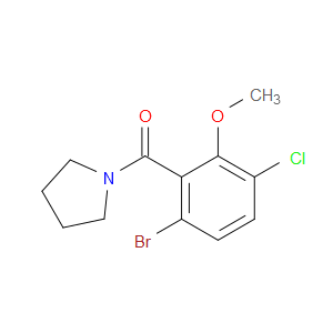 (6-bromo-3-chloro-2-methoxyphenyl)(pyrrolidin-1-yl)methanone
