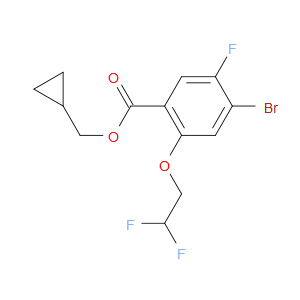 cyclopropylmethyl 4-bromo-2-(2,2-difluoroethoxy)-5-fluorobenzoate
