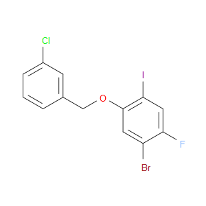 1-bromo-5-((3-chlorobenzyl)oxy)-2-fluoro-4-iodobenzene