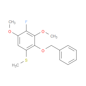 (2-(benzyloxy)-4-fluoro-3,5-dimethoxyphenyl)(methyl)sulfane