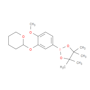 Tetrahydro-2-[2-methoxy-5-(4,4,5,5-tetramethyl-1,3,2-dioxaborolan-2-yl)phenox...