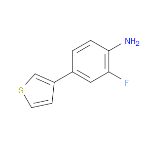 2-Fluoro-4-(3-thienyl)benzenamine