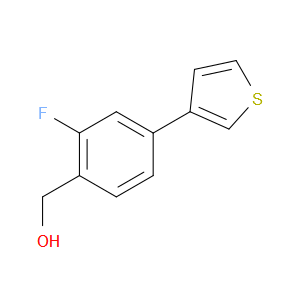2-Fluoro-4-(3-thienyl)benzenemethanol