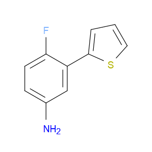 4-Fluoro-3-(2-thienyl)benzenamine