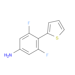 3,5-Difluoro-4-(2-thienyl)benzenamine