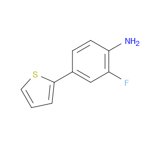 2-Fluoro-4-(2-thienyl)benzenamine