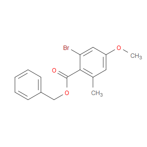 Phenylmethyl 2-bromo-4-methoxy-6-methylbenzoate