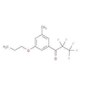 2,2,3,3,3-pentafluoro-1-(3-methyl-5-propoxyphenyl)propan-1-one