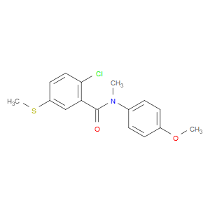 2-Chloro-N-(4-methoxyphenyl)-N-methyl-5-(methylthio)benzamide