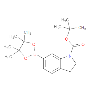 TERT-BUTYL 6-(4,4,5,5-TETRAMETHYL-1,3,2-DIOXABOROLAN-2-YL)INDOLINE-1-CARBOXYLATE
