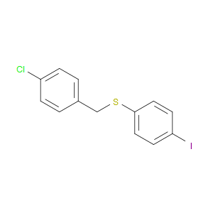 Sulfide, p-chlorobenzyl p-iodophenyl