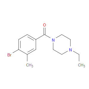 (4-Bromo-3-methylphenyl)(4-ethyl-1-piperazinyl)methanone