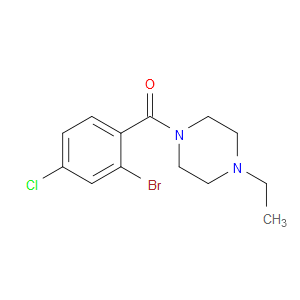 (2-Bromo-4-chlorophenyl)(4-ethyl-1-piperazinyl)methanone