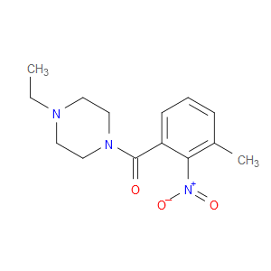 (4-ethylpiperazin-1-yl)(3-methyl-2-nitrophenyl)methanone