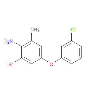 2-bromo-4-(3-chlorophenoxy)-6-methylaniline