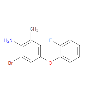 2-bromo-4-(2-fluorophenoxy)-6-methylaniline