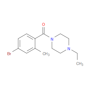Methanone, (4-bromo-2-methylphenyl)(4-ethyl-1-piperazinyl)-