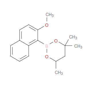 2-(2-Methoxy-1-naphthalenyl)-4,4,6-trimethyl-1,3,2-dioxaborinane