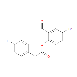 4-Bromo-2-formylphenyl 4-fluorobenzeneacetate