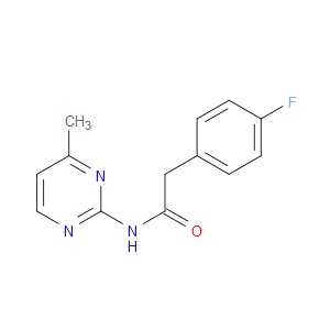 4-Fluoro-N-(4-methyl-2-pyrimidinyl)benzeneacetamide