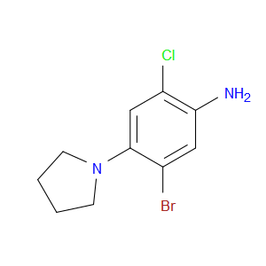 5-bromo-2-chloro-4-(pyrrolidin-1-yl)aniline