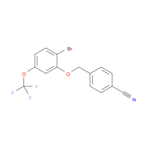 4-((2-bromo-5-(trifluoromethoxy)phenoxy)methyl)benzonitrile