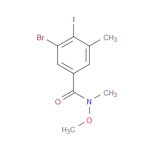 3-bromo-4-iodo-N-methoxy-N,5-dimethylbenzamide