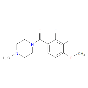 (2-fluoro-3-iodo-4-methoxyphenyl)(4-methylpiperazin-1-yl)methanone