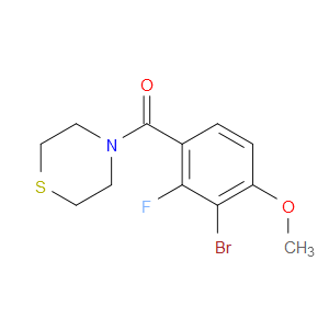 (3-bromo-2-fluoro-4-methoxyphenyl)(thiomorpholino)methanone