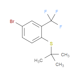 (4-bromo-2-(trifluoromethyl)phenyl)(tert-butyl)sulfane