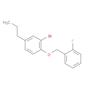 2-bromo-1-((2-fluorobenzyl)oxy)-4-propylbenzene