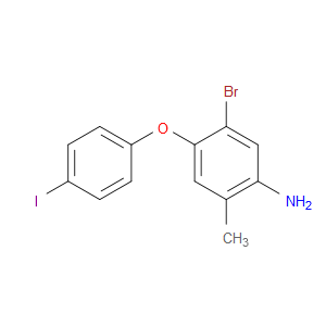 5-Bromo-4-(4-iodophenoxy)-2-methylbenzenamine