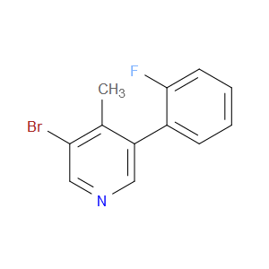 Pyridine, 3-bromo-5-(2-fluorophenyl)-4-methyl-