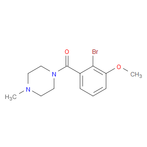 (2-bromo-3-methoxyphenyl)(4-methylpiperazin-1-yl)methanone