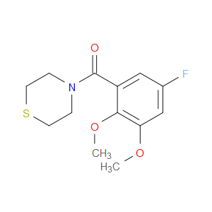 (5-fluoro-2,3-dimethoxyphenyl)(thiomorpholino)methanone