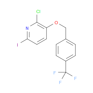 2-chloro-6-iodo-3-((4-(trifluoromethyl)benzyl)oxy)pyridine