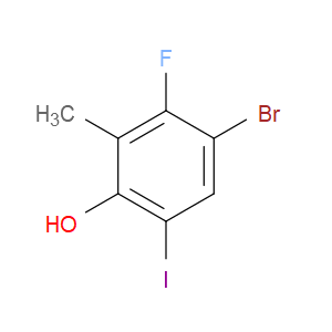 4-bromo-3-fluoro-6-iodo-2-methylphenol