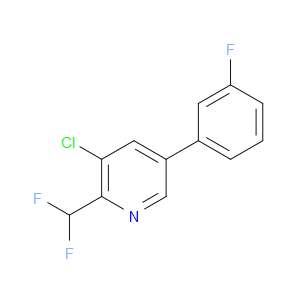 3-chloro-2-(difluoromethyl)-5-(3-fluorophenyl)pyridine