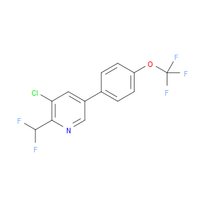 3-chloro-2-(difluoromethyl)-5-(4-(trifluoromethoxy)phenyl)pyridine
