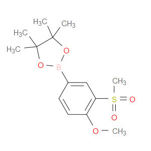 2-(3-Methanesulfonyl-4-methoxyphenyl)-4,4,5,5-tetramethyl-1,3,2-dioxaborolane
