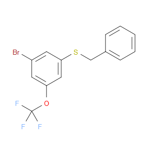 benzyl(3-bromo-5-(trifluoromethoxy)phenyl)sulfane