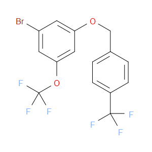 1-bromo-3-(trifluoromethoxy)-5-((4-(trifluoromethyl)benzyl)oxy)benzene