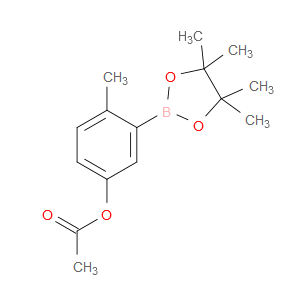 Phenol, 4-methyl-3-(4,4,5,5-tetramethyl-1,3,2-dioxaborolan-2-yl)-, 1-acetate