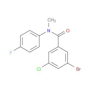 3-Bromo-5-chloro-N-(4-fluorophenyl)-N-methylbenzamide
