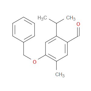 5-Methyl-2-(1-methylethyl)-4-(phenylmethoxy)benzaldehyde