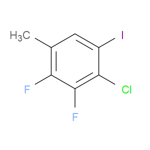 2-chloro-3,4-difluoro-1-iodo-5-methylbenzene