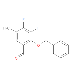 2-(benzyloxy)-3,4-difluoro-5-methylbenzaldehyde